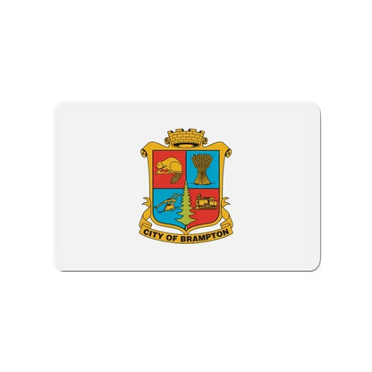 Flag of Brampton Canada - Refrigerator Magnet 3 Inch - The Sticker Space