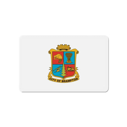 Flag of Brampton Canada - Refrigerator Magnet 4 Inch - The Sticker Space