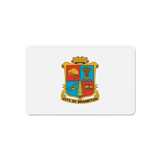 Flag of Brampton Canada - Refrigerator Magnet 6 Inch - The Sticker Space
