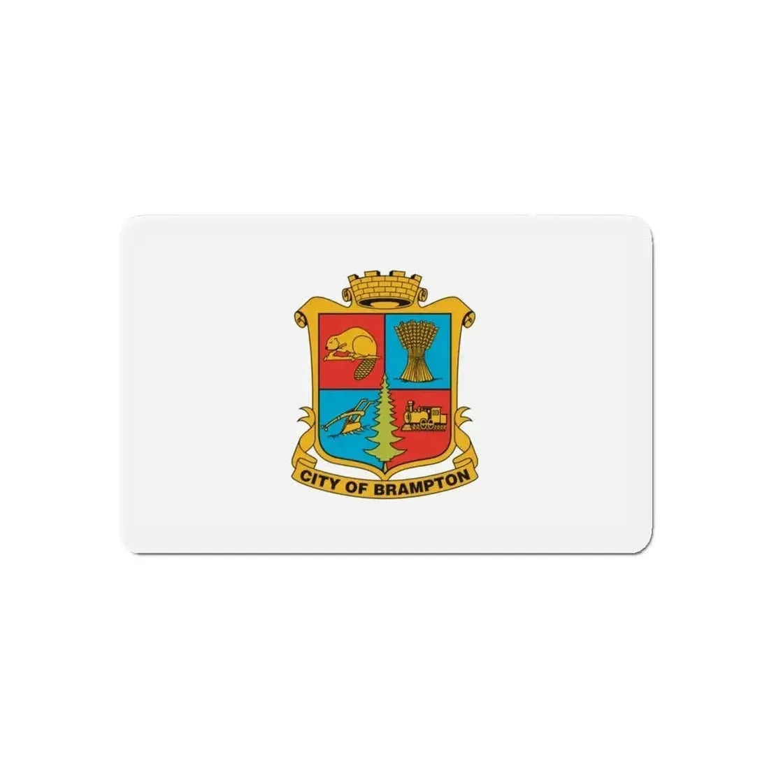 Flag of Brampton Canada - Refrigerator Magnet - The Sticker Space