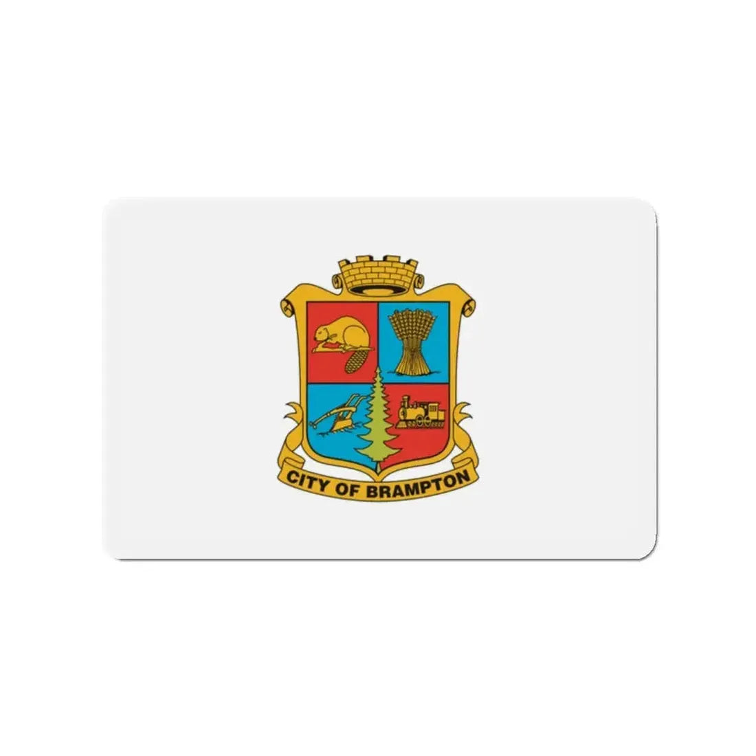 Flag of Brampton Canada - Refrigerator Magnet - The Sticker Space