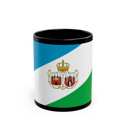 Flag of Brandenburg an der Havel Germany - Black Coffee Mug-11oz-The Sticker Space