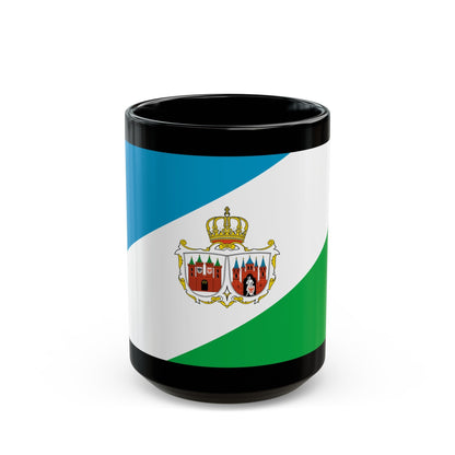 Flag of Brandenburg an der Havel Germany - Black Coffee Mug-15oz-The Sticker Space