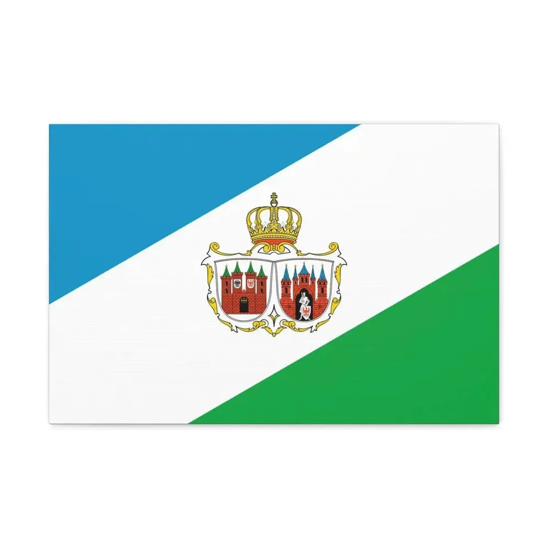 Flag of Brandenburg an der Havel Germany - Canvas Wall Art 24″ x 16″ 1.25" - The Sticker Space