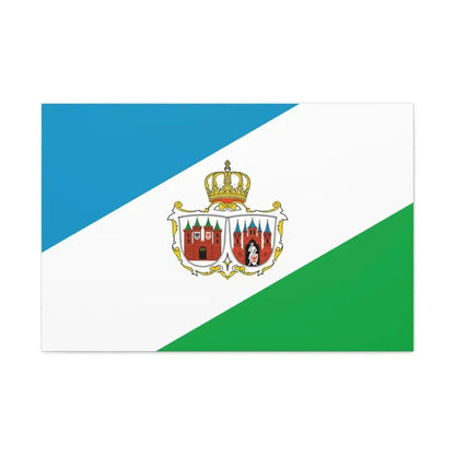 Flag of Brandenburg an der Havel Germany - Canvas Wall Art 36" x 24" 1.25" - The Sticker Space