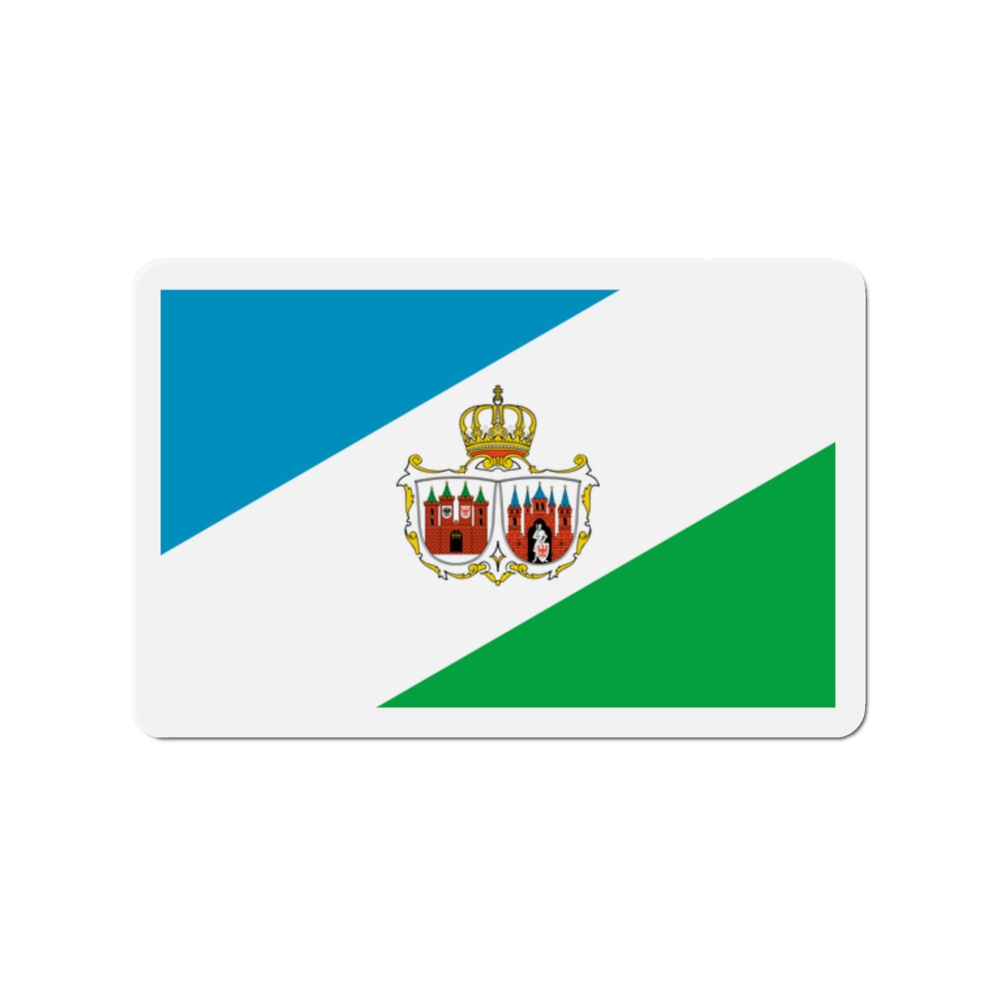 Flag of Brandenburg an der Havel Germany - Die-Cut Magnet-2" x 2"-The Sticker Space