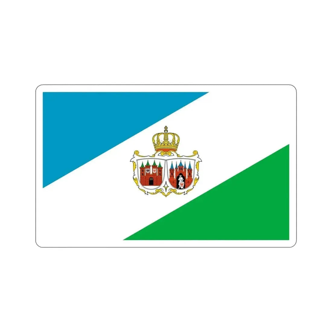 Flag of Brandenburg an der Havel Germany STICKER Vinyl Die-Cut Decal - The Sticker Space