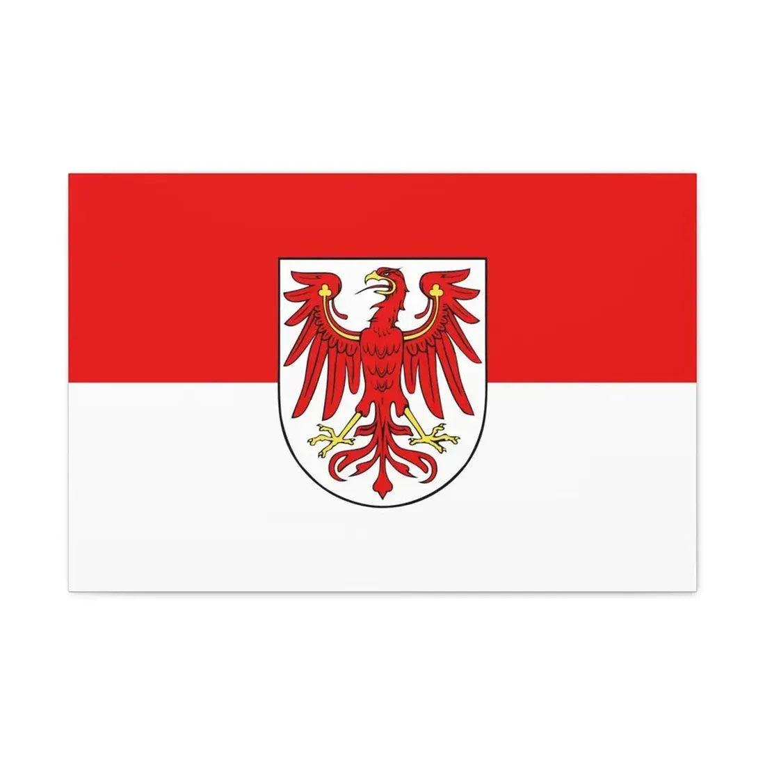 Flag of Brandenburg Germany - Canvas Wall Art 30" x 20" 1.25" - The Sticker Space
