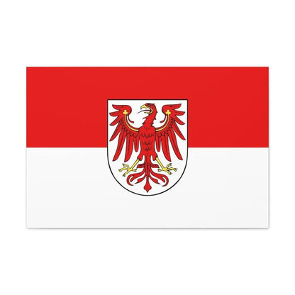 Flag of Brandenburg Germany - Canvas Wall Art 30" x 20" 1.25" - The Sticker Space