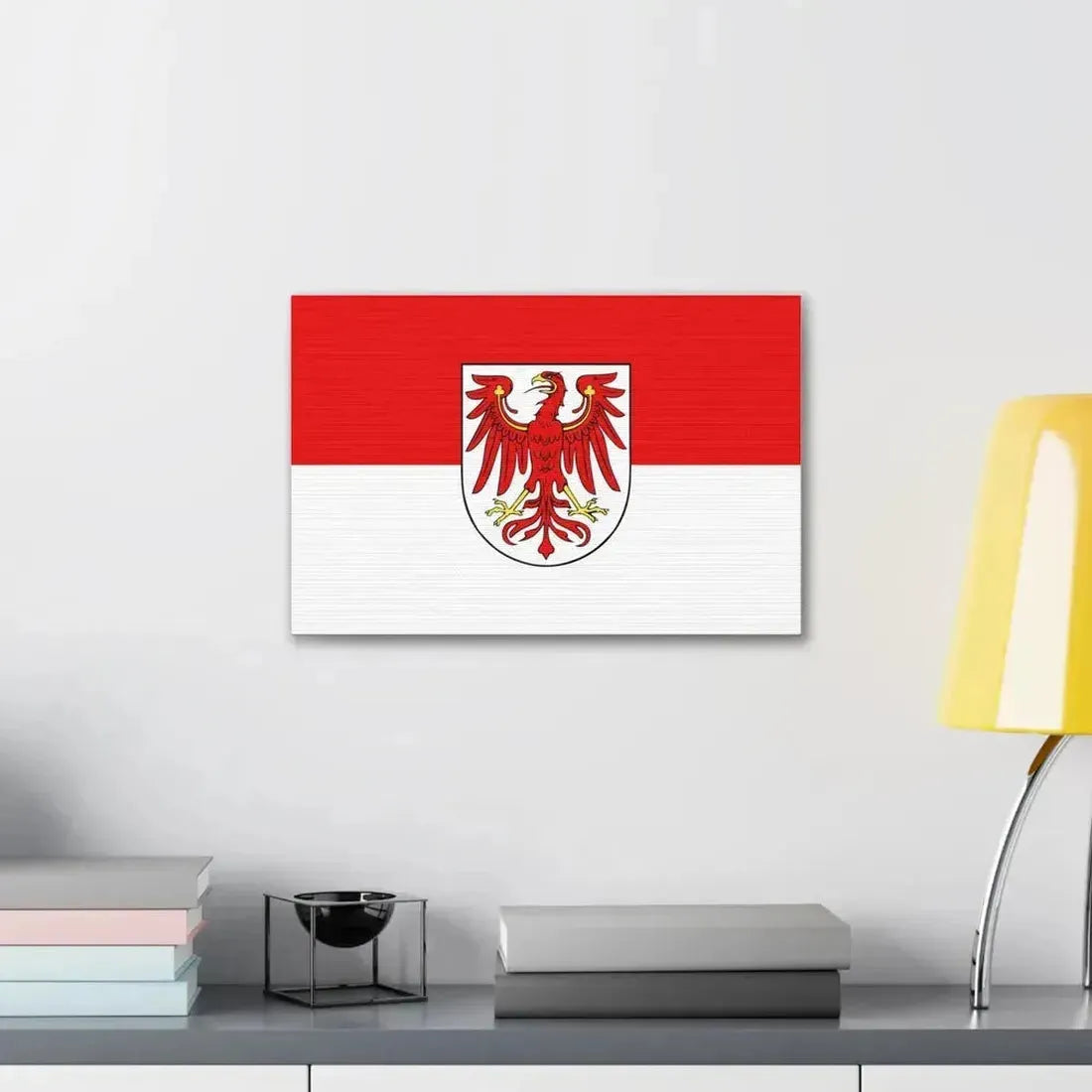 Flag of Brandenburg Germany - Canvas Wall Art - The Sticker Space