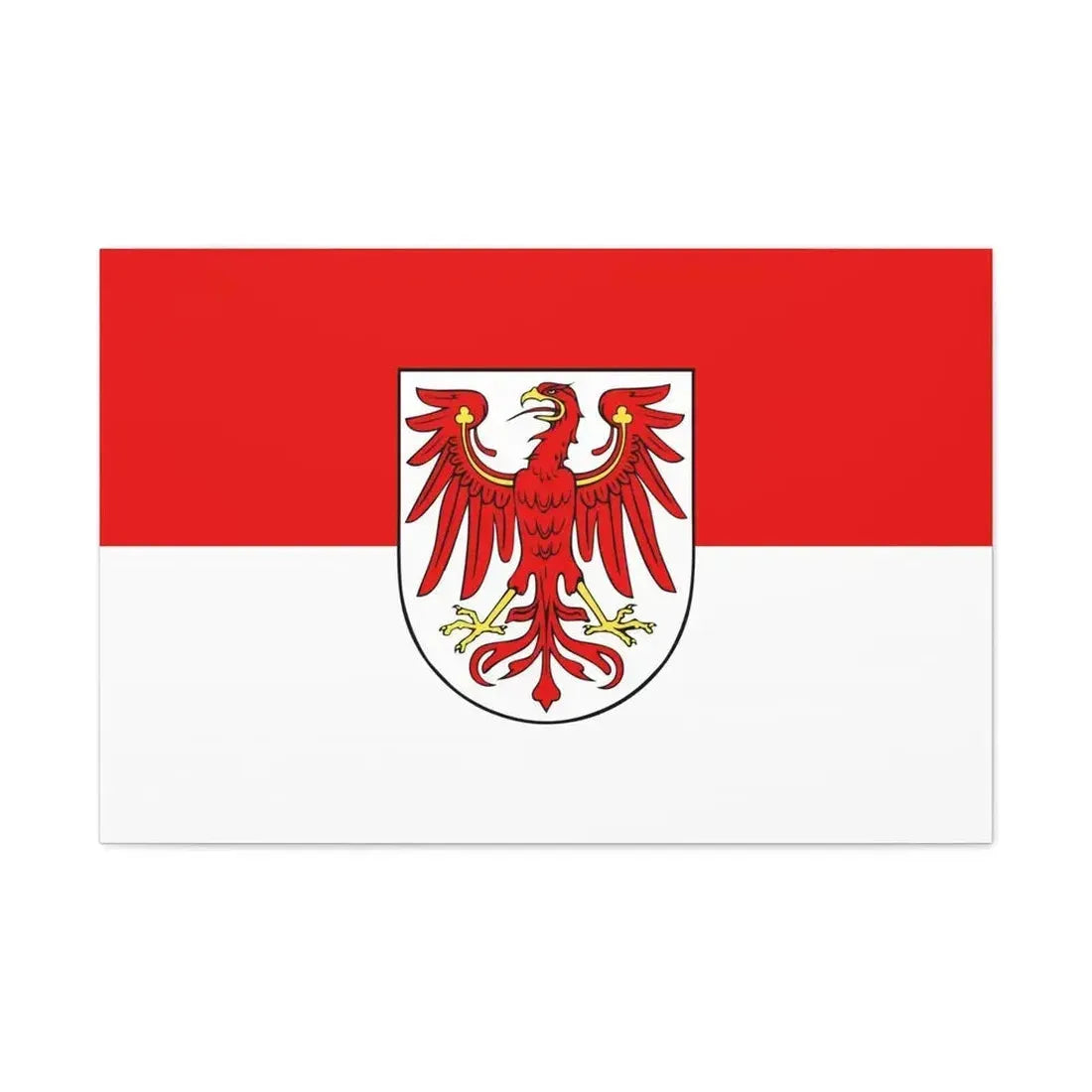 Flag of Brandenburg Germany - Canvas Wall Art - The Sticker Space