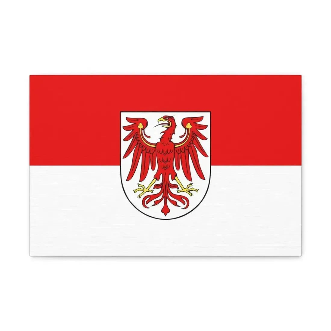Flag of Brandenburg Germany - Canvas Wall Art - The Sticker Space