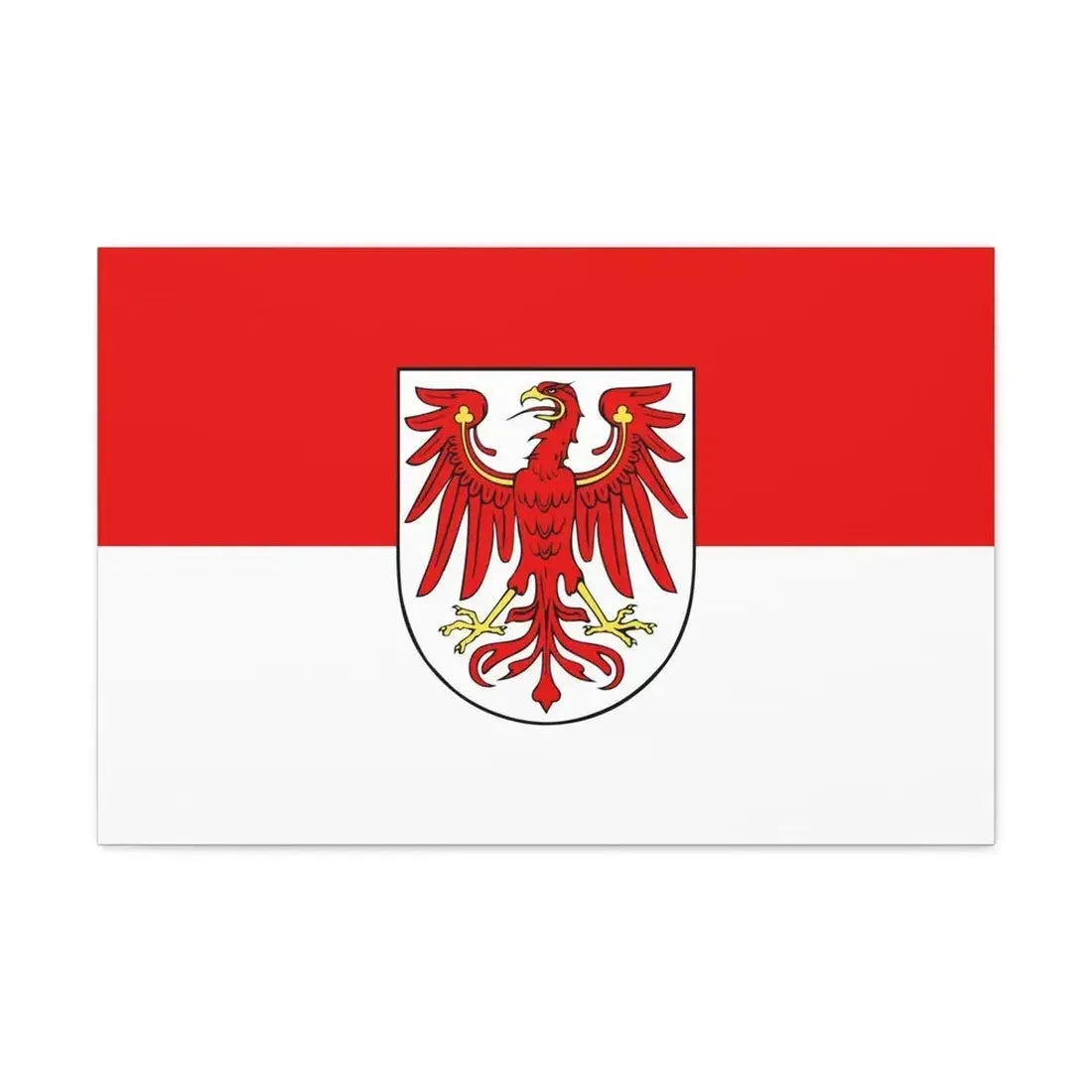 Flag of Brandenburg Germany - Canvas Wall Art - The Sticker Space