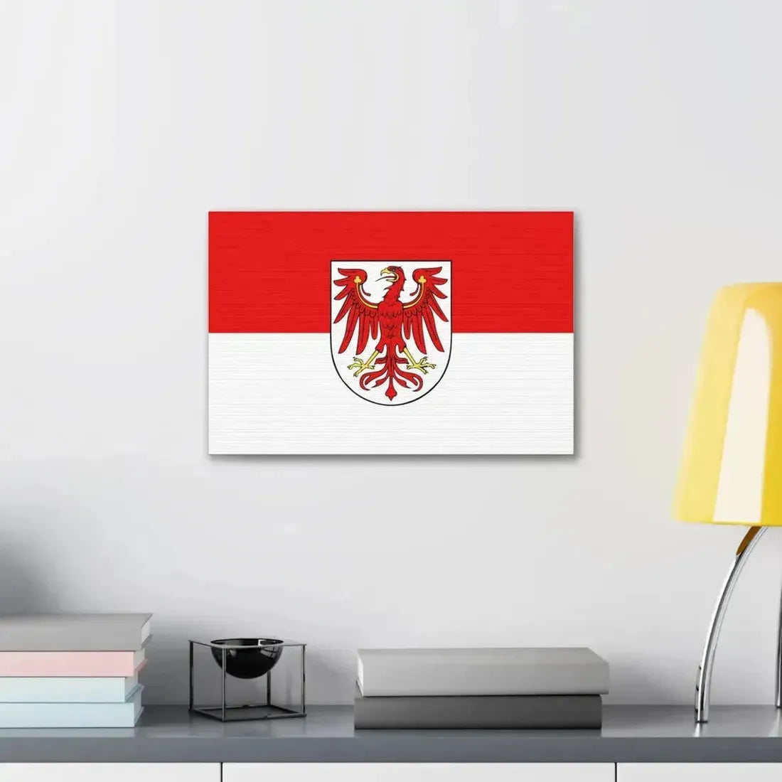 Flag of Brandenburg Germany - Canvas Wall Art - The Sticker Space