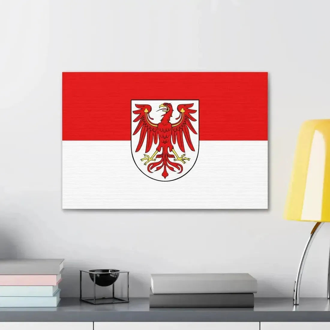 Flag of Brandenburg Germany - Canvas Wall Art - The Sticker Space