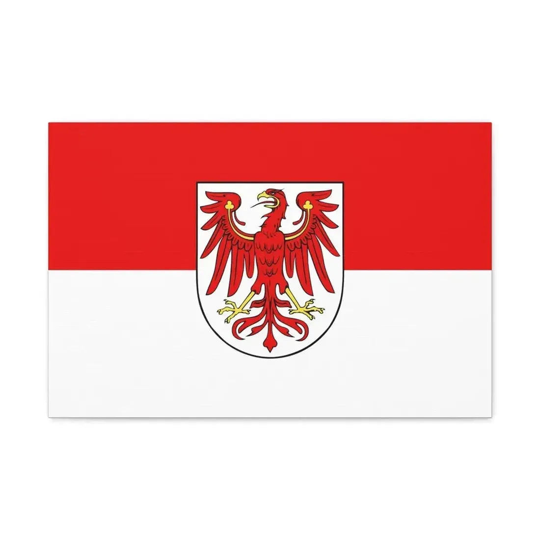 Flag of Brandenburg Germany - Canvas Wall Art - The Sticker Space