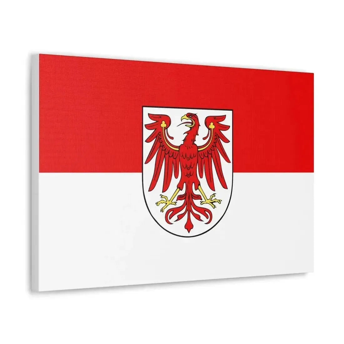 Flag of Brandenburg Germany - Canvas Wall Art - The Sticker Space