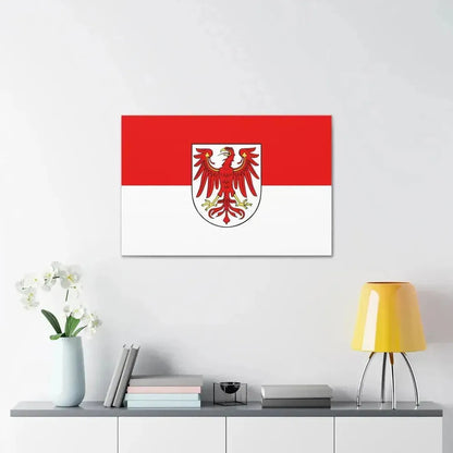 Flag of Brandenburg Germany - Canvas Wall Art - The Sticker Space