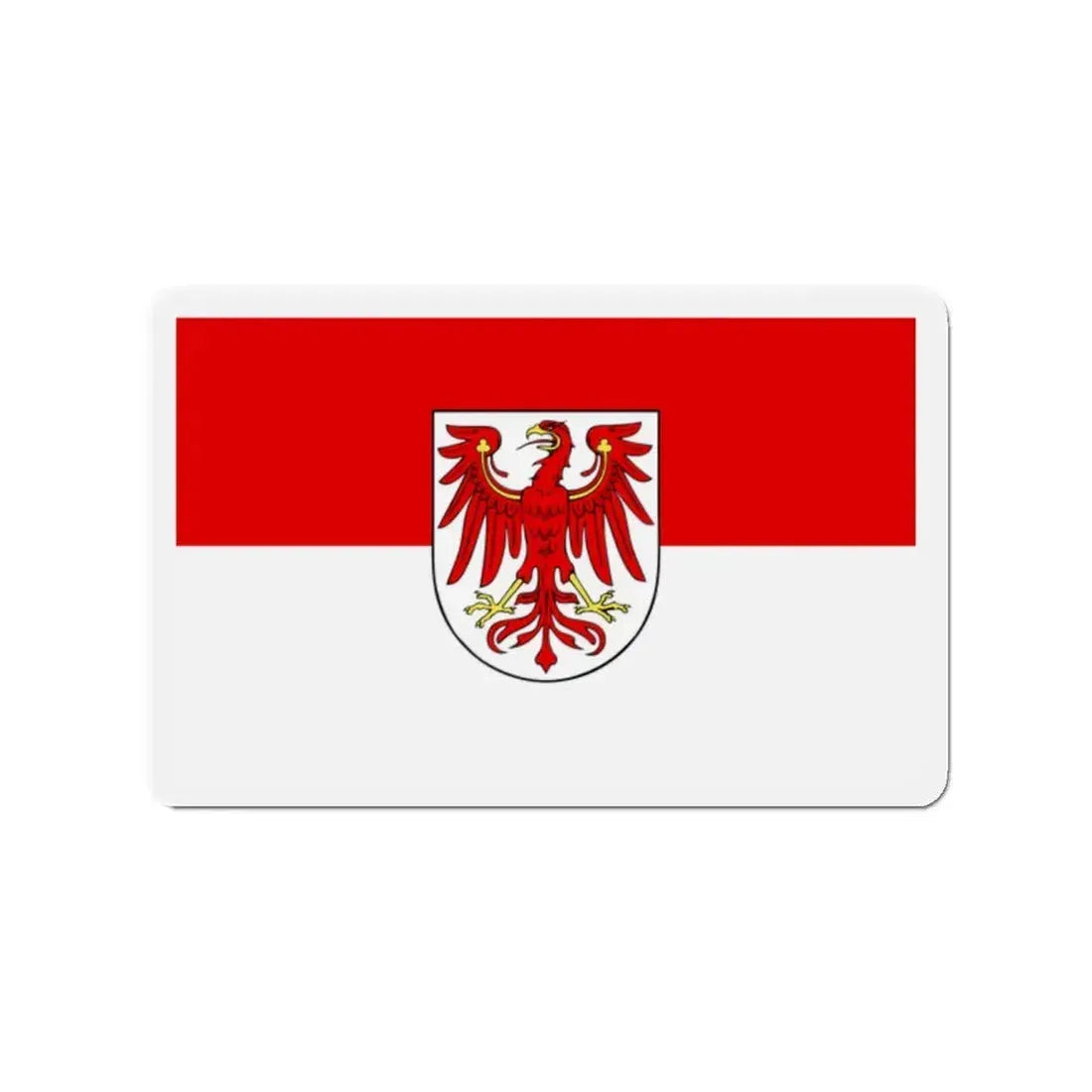 Flag of Brandenburg Germany - Refrigerator Magnet 2 Inch - The Sticker Space