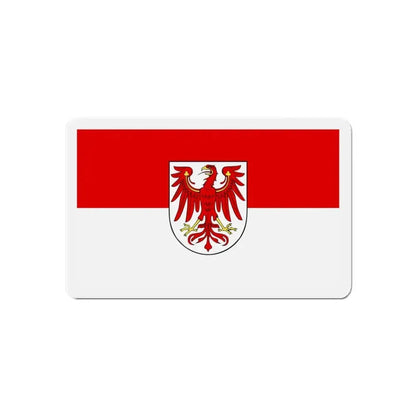 Flag of Brandenburg Germany - Refrigerator Magnet 6 Inch - The Sticker Space