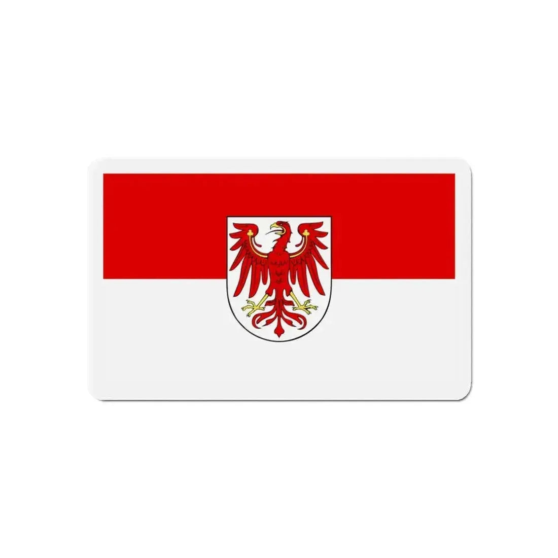 Flag of Brandenburg Germany - Refrigerator Magnet - The Sticker Space