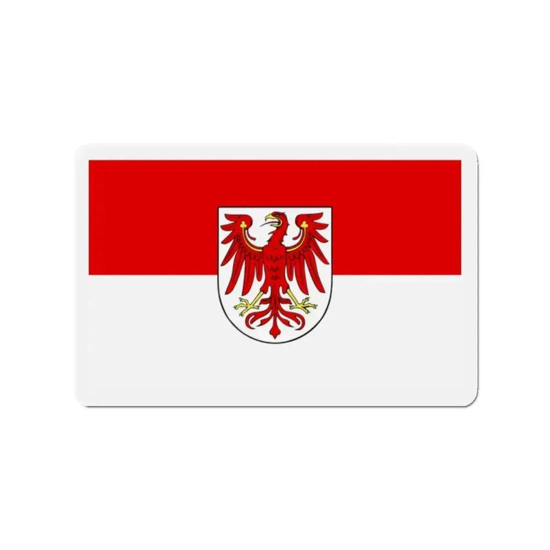 Flag of Brandenburg Germany - Refrigerator Magnet - The Sticker Space