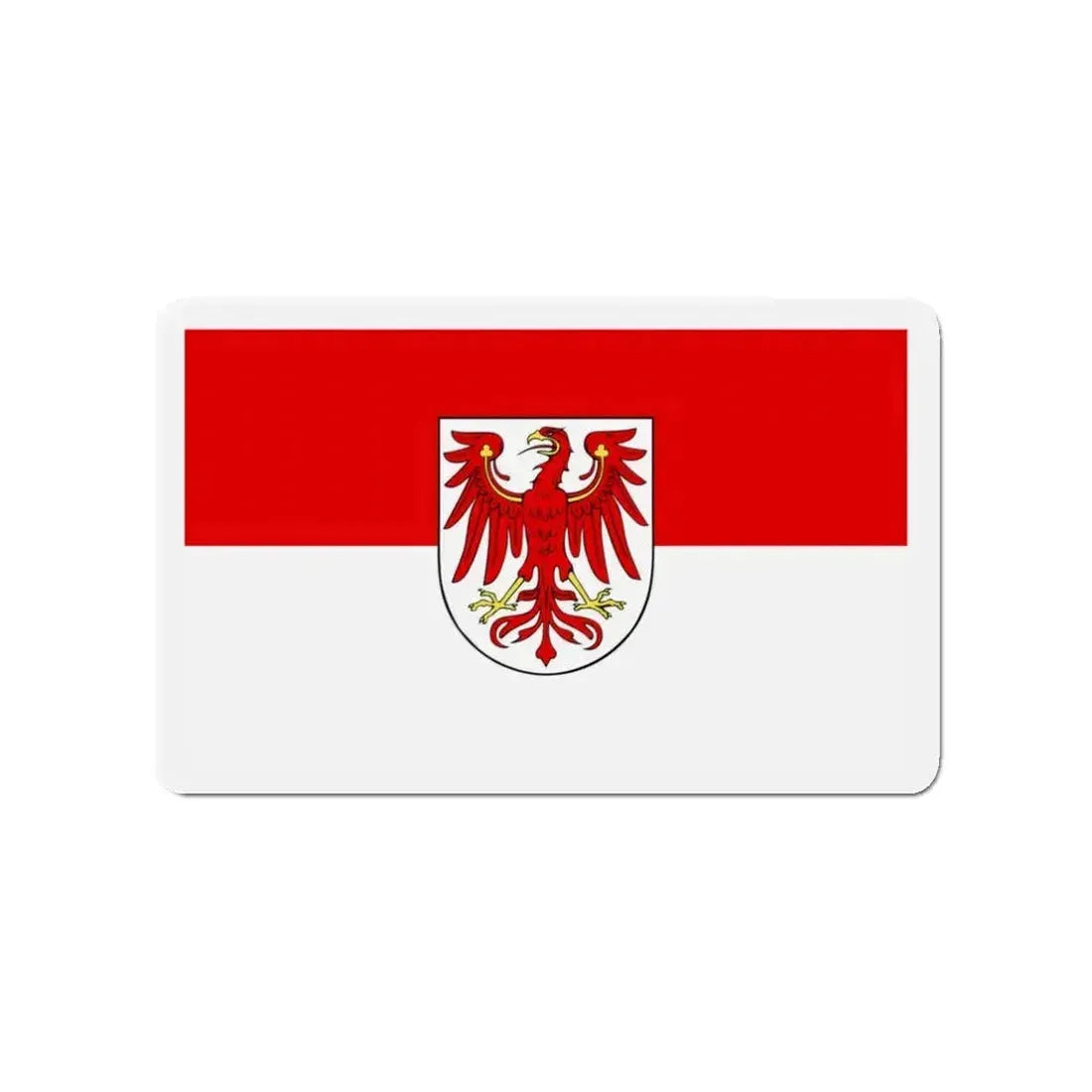 Flag of Brandenburg Germany - Refrigerator Magnet - The Sticker Space