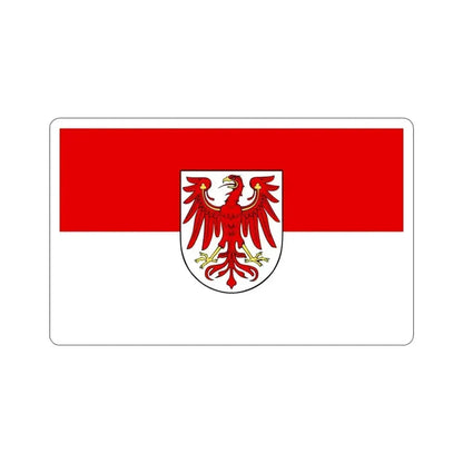Flag of Brandenburg Germany STICKER Vinyl Die-Cut Decal 3 Inch - The Sticker Space