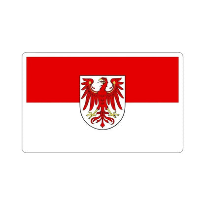 Flag of Brandenburg Germany STICKER Vinyl Die-Cut Decal 4 Inch - The Sticker Space