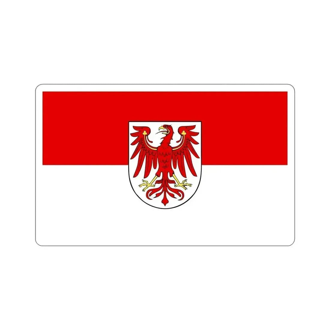 Flag of Brandenburg Germany STICKER Vinyl Die-Cut Decal 6 Inch - The Sticker Space