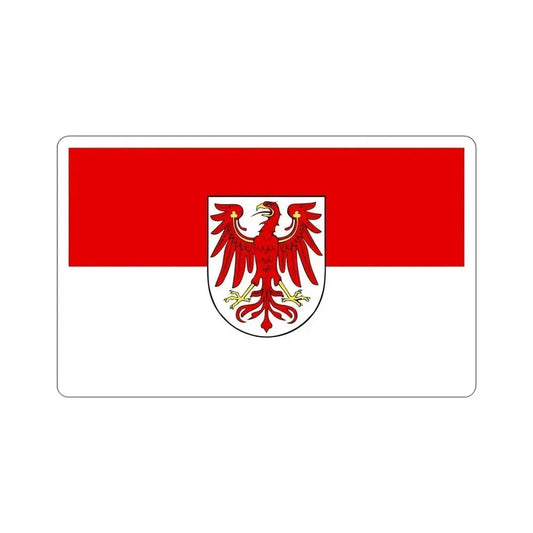 Flag of Brandenburg Germany STICKER Vinyl Die-Cut Decal 6 Inch - The Sticker Space