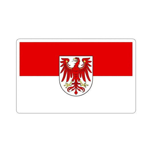 Flag of Brandenburg Germany STICKER Vinyl Die-Cut Decal 6 Inch - The Sticker Space
