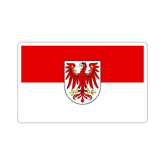 Flag of Brandenburg Germany STICKER Vinyl Die-Cut Decal-6 Inch-The Sticker Space