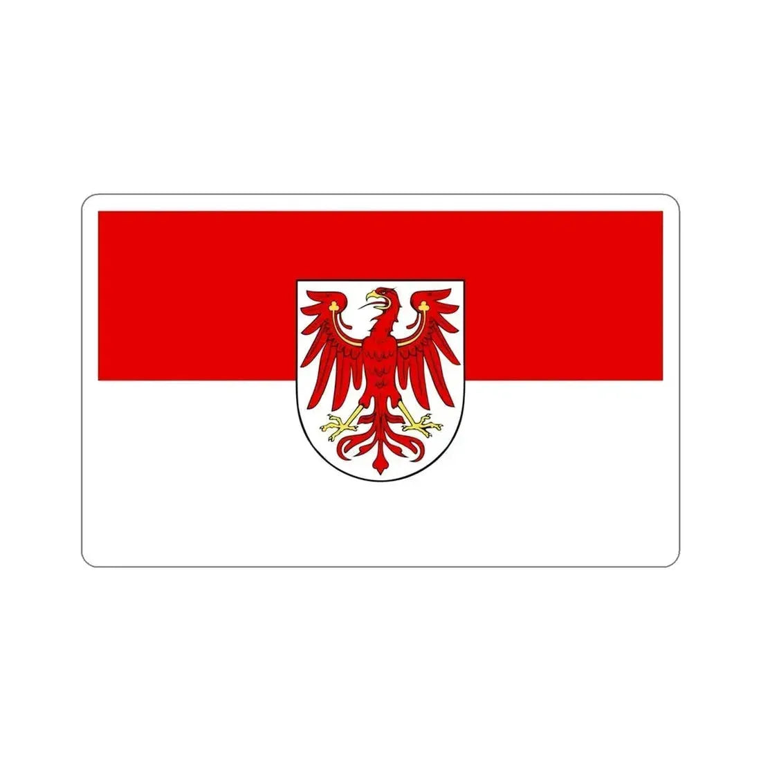 Flag of Brandenburg Germany STICKER Vinyl Die-Cut Decal - The Sticker Space