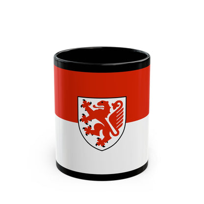 Flag of Braunschweig Germany - Black Coffee Mug-11oz-The Sticker Space