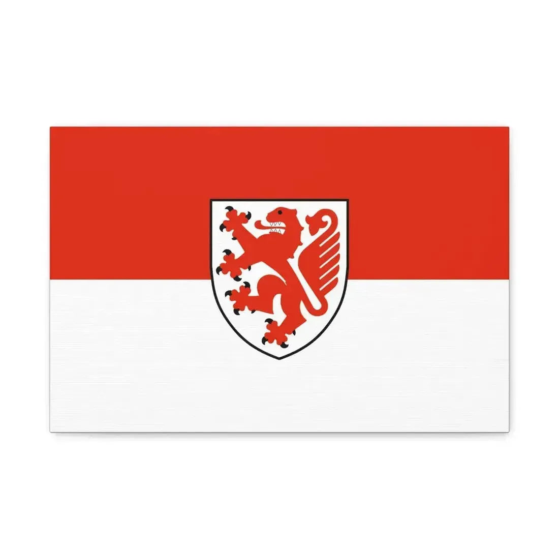 Flag of Braunschweig Germany - Canvas Wall Art 18″ x 12″ 1.25" - The Sticker Space
