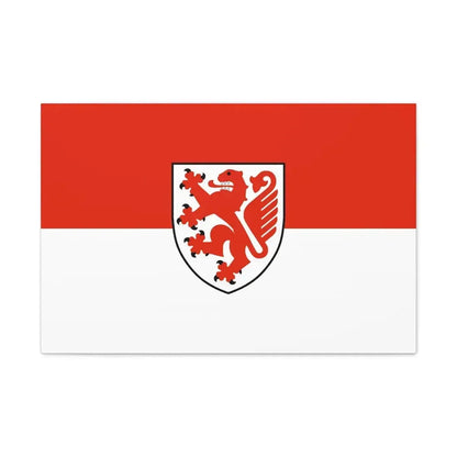 Flag of Braunschweig Germany - Canvas Wall Art 30" x 20" 1.25" - The Sticker Space