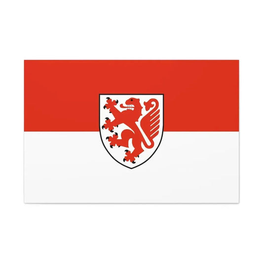 Flag of Braunschweig Germany - Canvas Wall Art 36" x 24" 1.25" - The Sticker Space