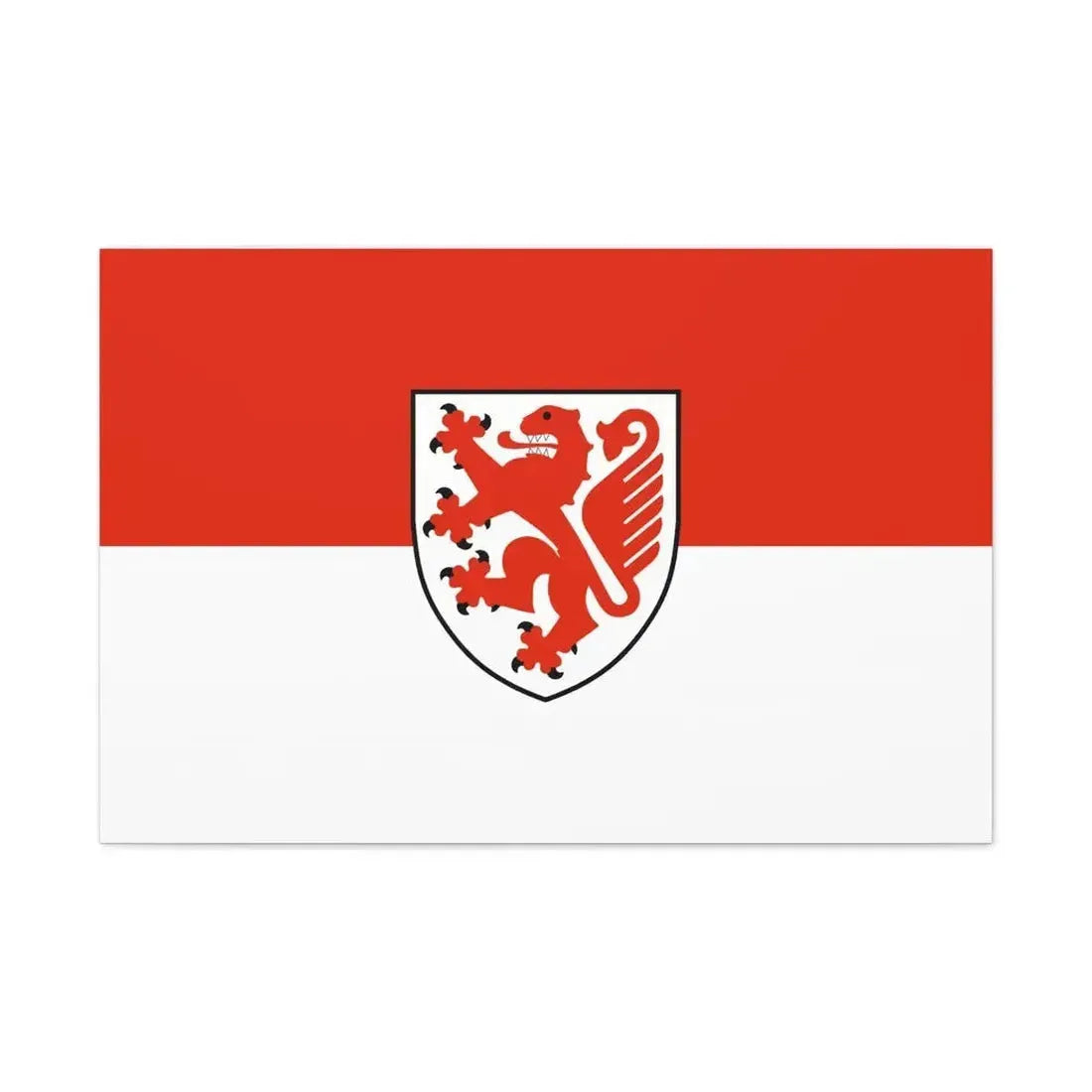 Flag of Braunschweig Germany - Canvas Wall Art - The Sticker Space