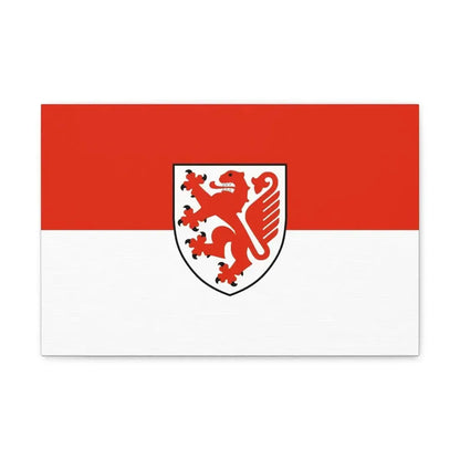 Flag of Braunschweig Germany - Canvas Wall Art - The Sticker Space