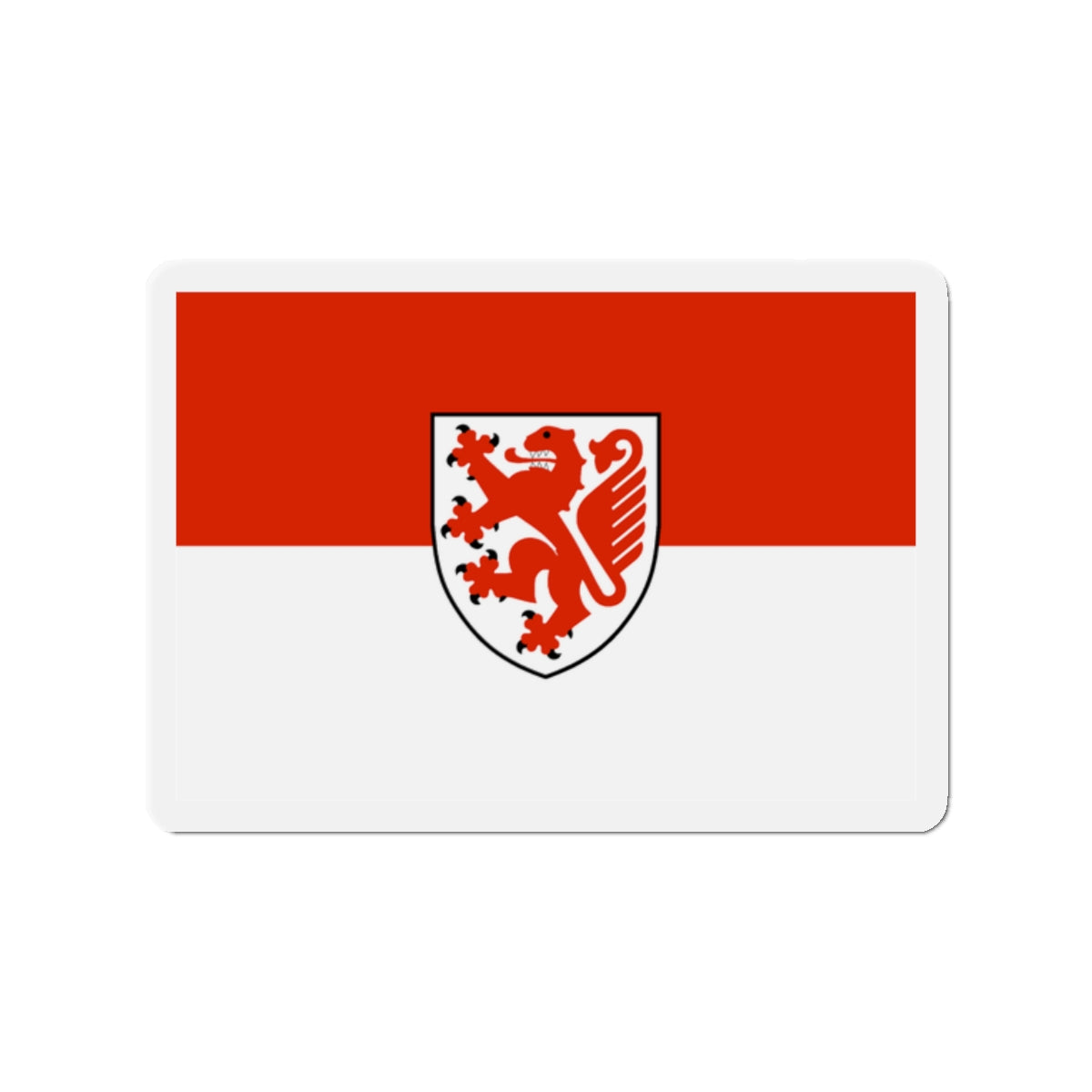 Flag of Braunschweig Germany - Die-Cut Magnet-2" x 2"-The Sticker Space