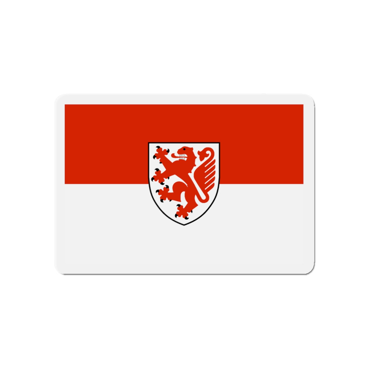 Flag of Braunschweig Germany - Die-Cut Magnet-4" x 4"-The Sticker Space