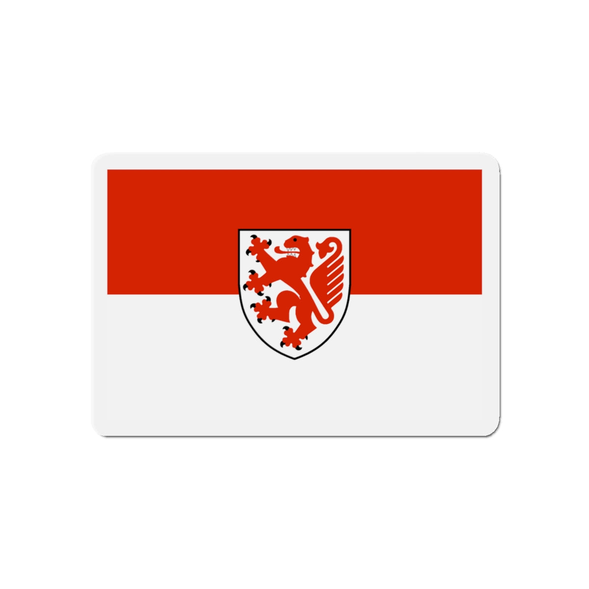 Flag of Braunschweig Germany - Die-Cut Magnet-5" x 5"-The Sticker Space