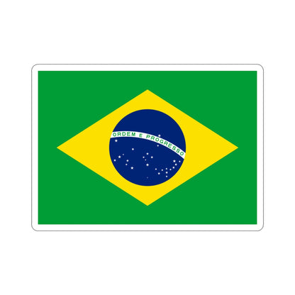 Flag of Brazil STICKER Vinyl Die-Cut Decal-3 Inch-The Sticker Space