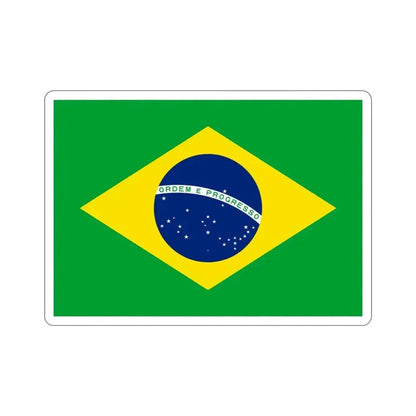 Flag of Brazil STICKER Vinyl Die-Cut Decal 4 Inch - The Sticker Space