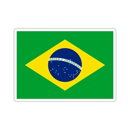 Flag of Brazil STICKER Vinyl Die-Cut Decal 5 Inch - The Sticker Space