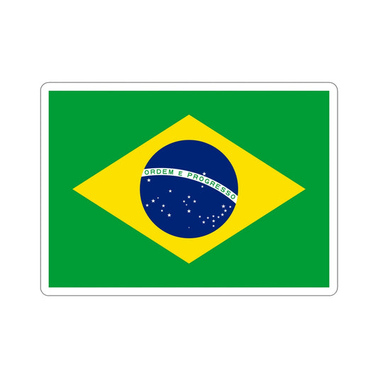 Flag of Brazil STICKER Vinyl Die-Cut Decal-6 Inch-The Sticker Space