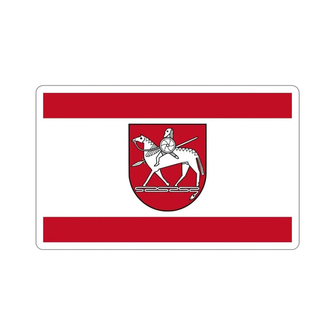 Flag of Börde Germany STICKER Vinyl Die-Cut Decal 6 Inch - The Sticker Space