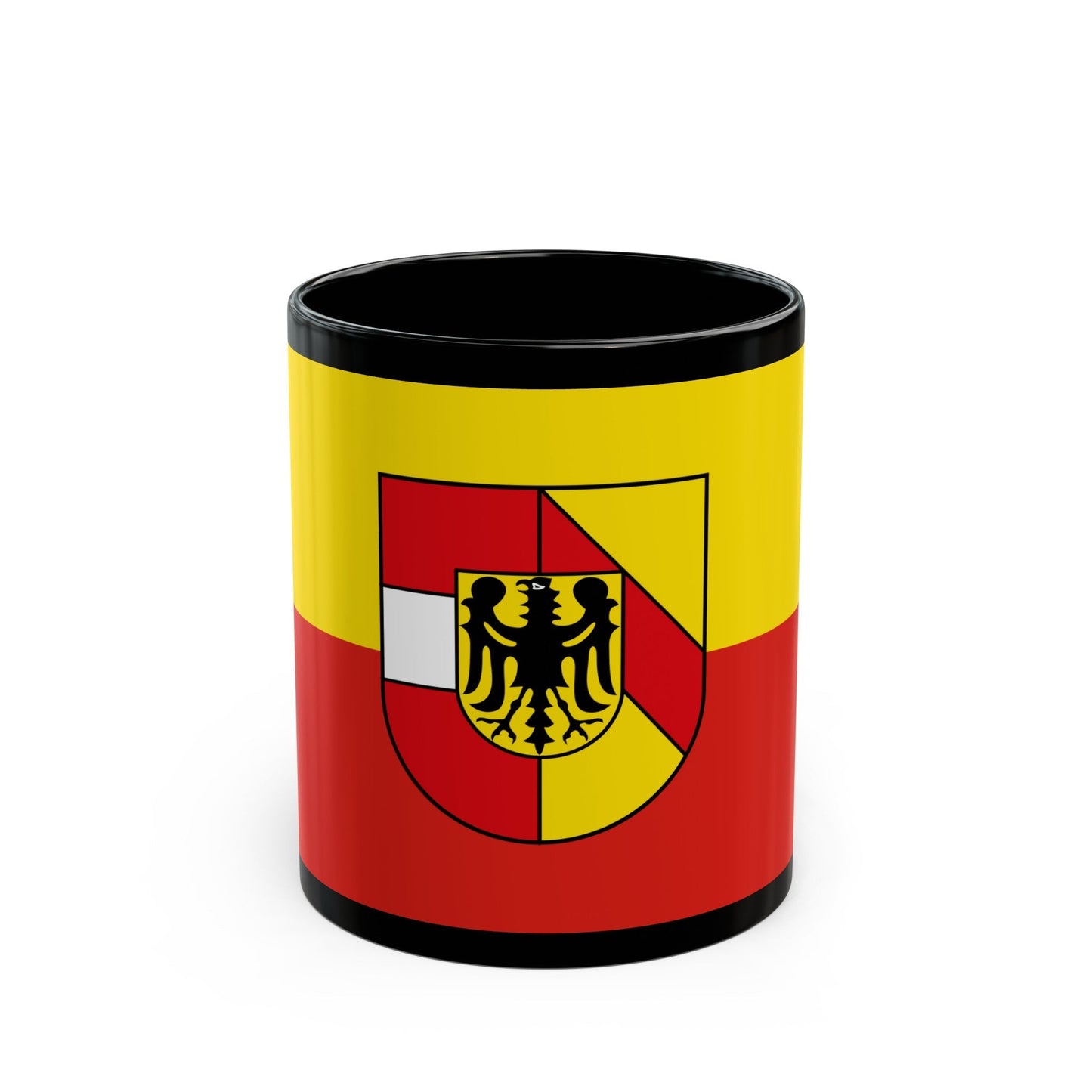 Flag of Breisgau Hochschwarzwald Germany - Black Coffee Mug-11oz-The Sticker Space