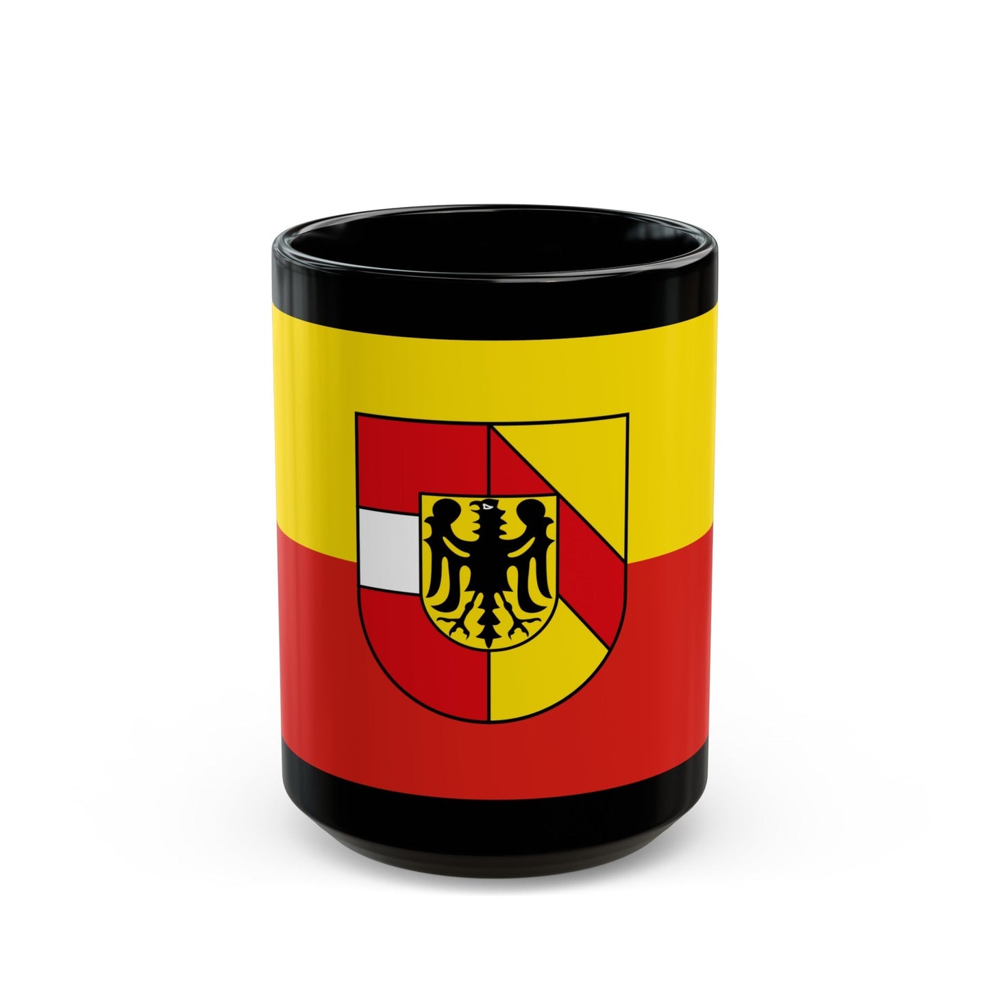 Flag of Breisgau Hochschwarzwald Germany - Black Coffee Mug-15oz-The Sticker Space